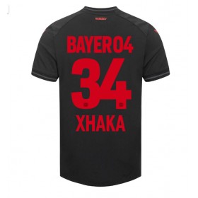 Bayer Leverkusen Granit Xhaka #34 Hemmakläder 2023-24 Kortärmad